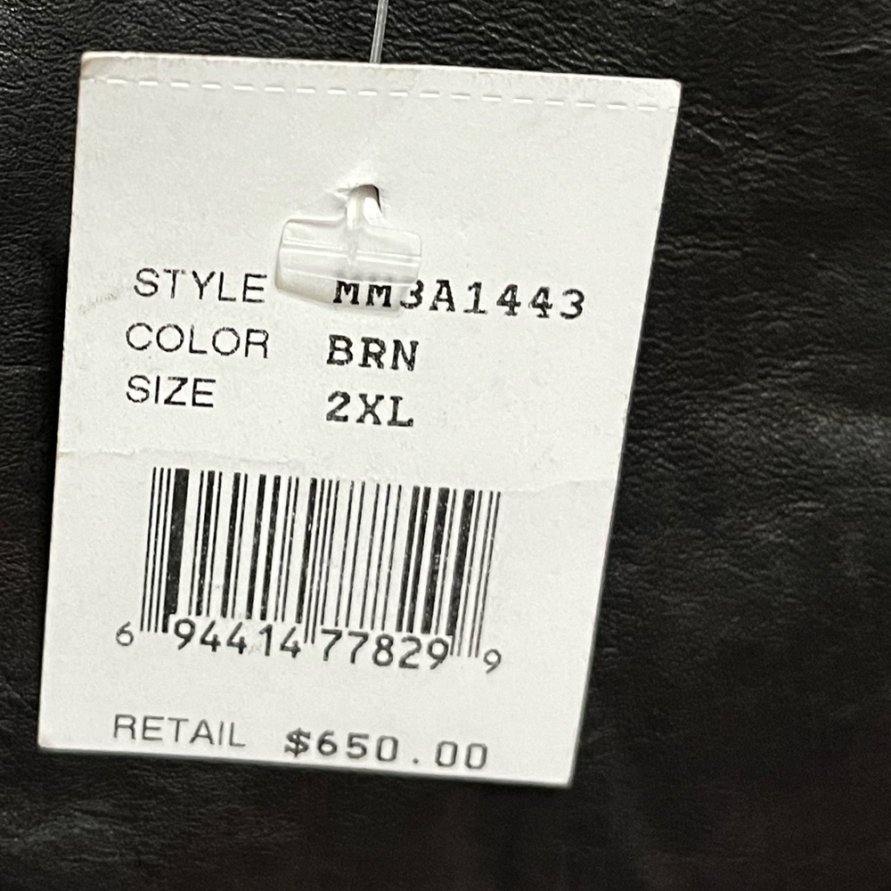 Andrew Marc Men Leather Jacket - Picture 16 of 16